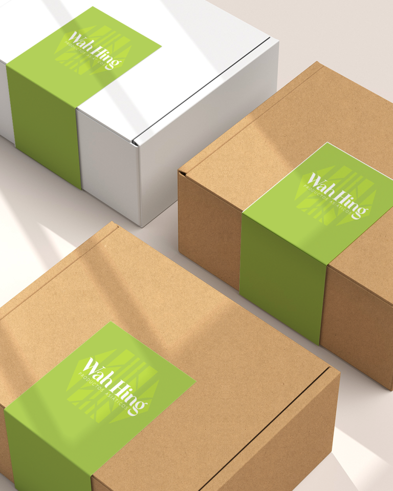 Branding and product packaging shipping label design