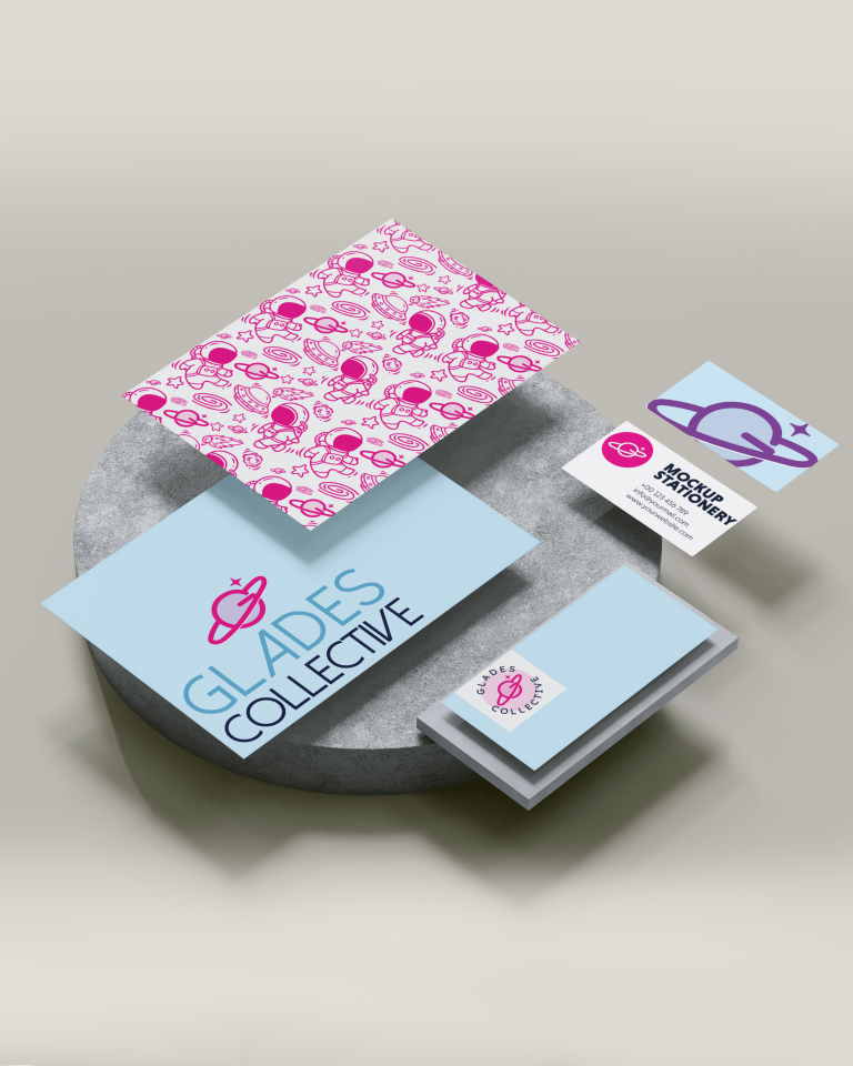 Custom brand identity design and stationary for small business in Florida