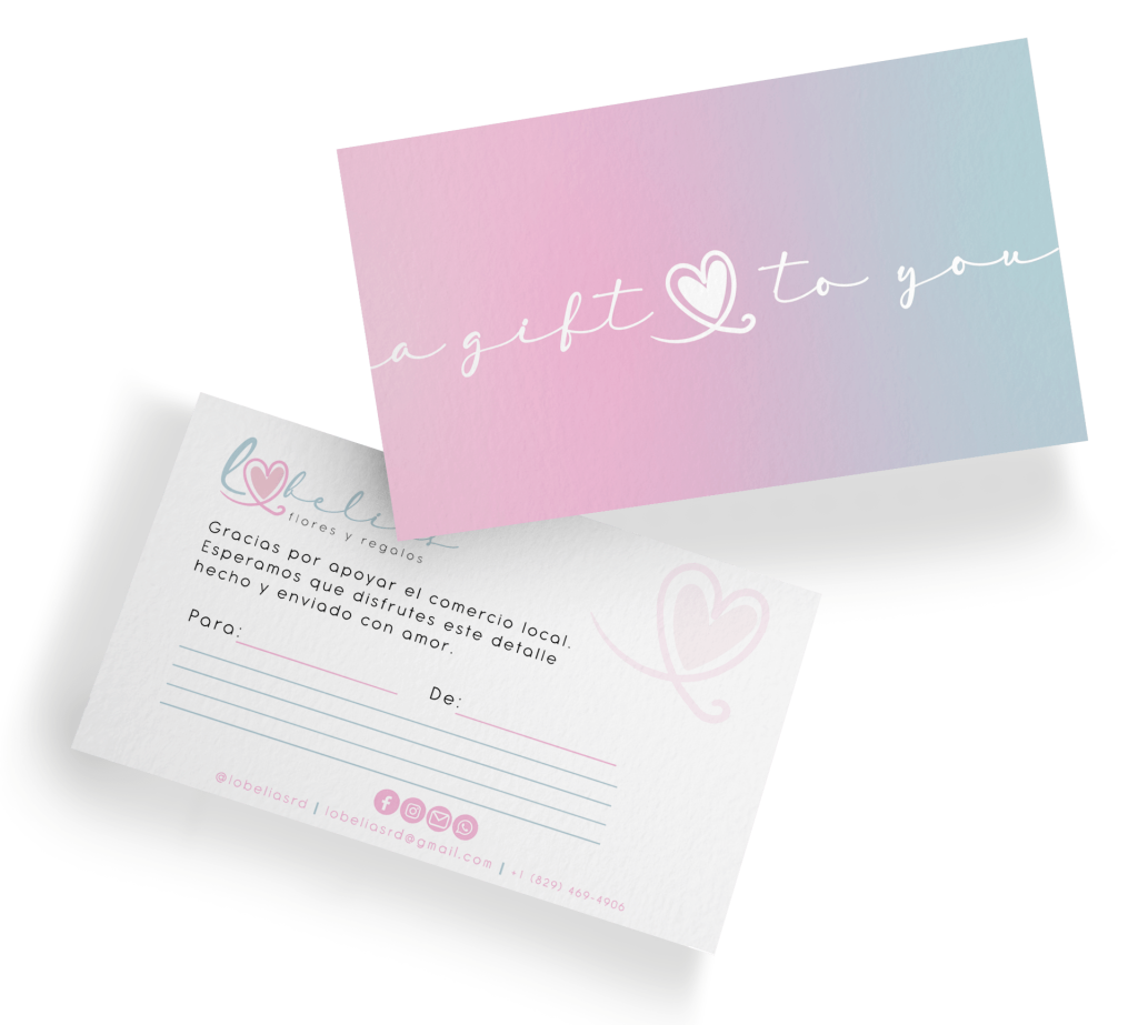 branding and thank you card design for female entrepreneur