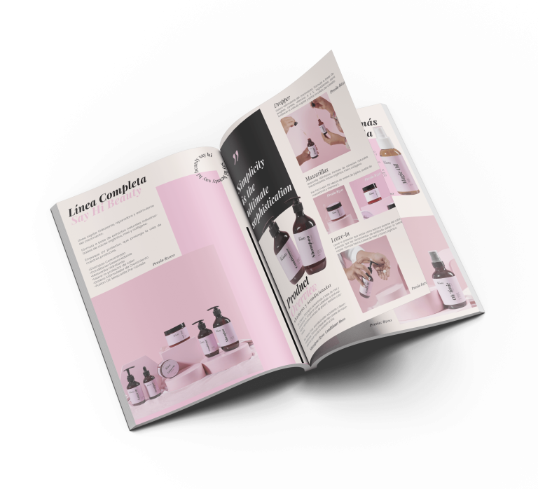 Catalog design for beauty brand